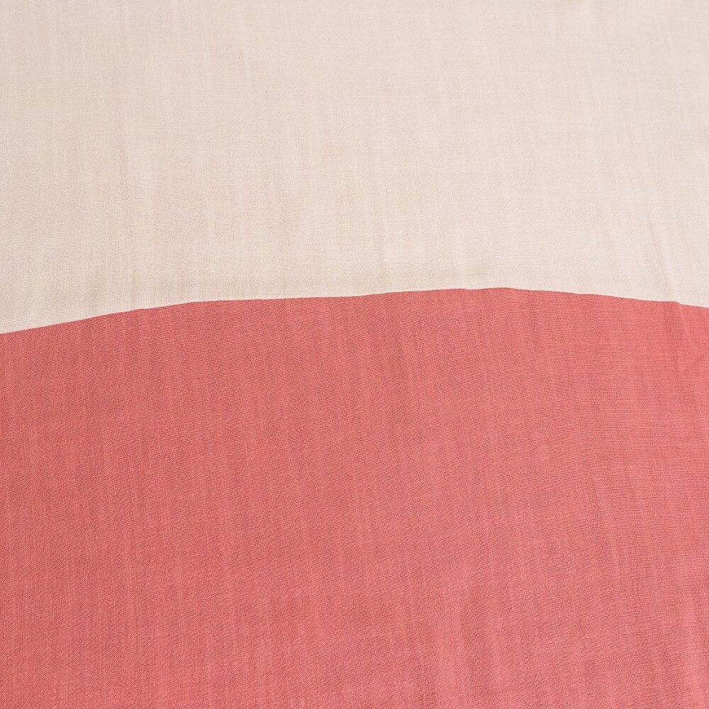 Jackson Rowe Rodina Oversized Color Block Linen Dress Sand / Hibiscus - Picture 8 of 12
